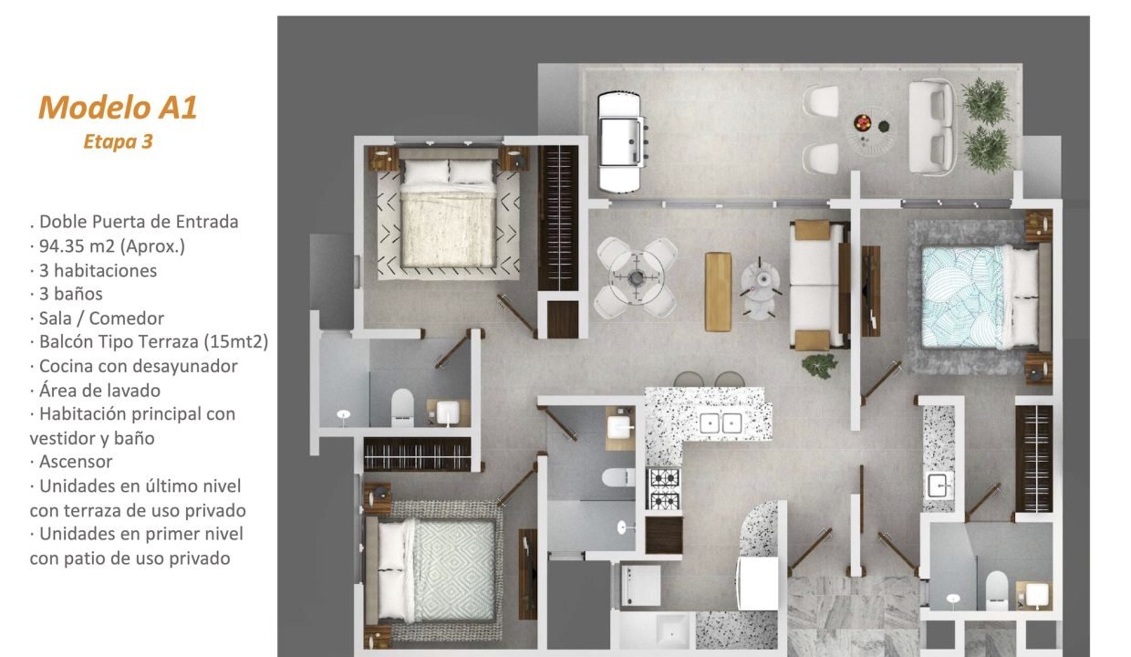 APARTAMENTO MODELO A1